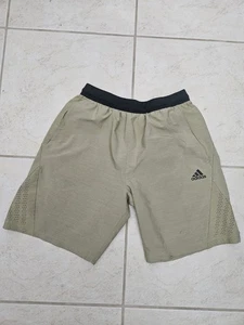 ADIDAS Axis Woven 3.0 Training Shorts Zipper Pockets Medium Bronze - Picture 1 of 4