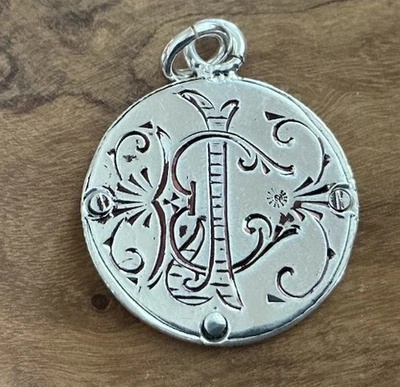 Moneda de plata grabada inicial Love Token de 1800 JC CJ J C EE. UU. 1888 Foto 1 de 2