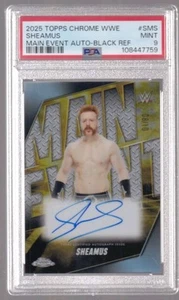 2025 TOPPS CHROME WWE SHEAMUS BLACK REFRACTOR AUTO AUTOGRAPH /10 PSA 9 MAIN - Picture 1 of 1