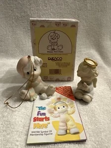 Precious Moments - Bear - Happy Holi-Daze #520454 (1998) adorno + figura de ángel - Imagen 1 de 10