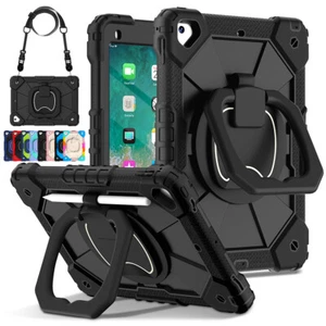 Rugged Stand Case With Strap For iPad Gen 10th 9th 8th 7th 9.7" 6th 5th Air Pro - Picture 1 of 98