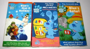 Blue's Clues VHS 4er Set: First Holiday ABCs & 123s Safari Nickelodeon Nick Jr - Bild 1 von 3
