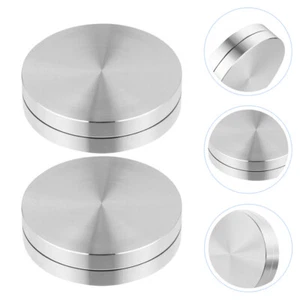 2 Pcs Baking Turntable Rotating Swivel Stand Base for Cake Decoration - Picture 1 of 8