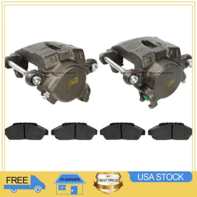 Kit dianteiro conjunto de pastilhas e pinças de freio de cerâmica para Chevrolet Camaro 1982-1987 XH - Imagem 1 de 4