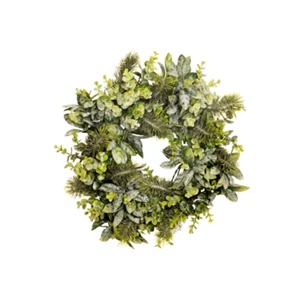 Glitter Winter Artificial Foliage Wreath 40cm/15in Diameter - Picture 1 of 1