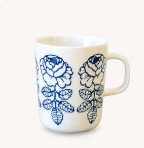 ¡Reabastecer! JAPÓN EXCLUSIVO Marimekko "VIHKIRUUSU" Taza de café Taza Blue Line 250ml - Imagen 1 de 4