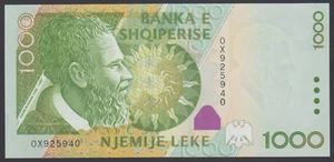 Albania 1000 Leke 2001 AU-UNC P. 69, Banknote, Uncirculated - Picture 1 of 2