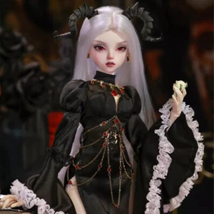 Bambola 1/4 Pretty Girl BJD resina sfera snodata bambola occhi viso trucco bambola nuda regalo - Foto 1 di 10
