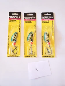 Panther Martin - Salmon, Steelhead, Trout - Spinnerbait Green - 3 Baits - Tackle - Picture 1 of 2