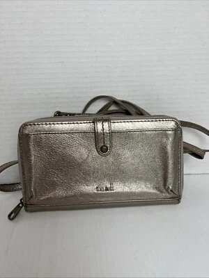 The Sak Redwood 3-In-1 Leather Phone Wallet Crossbody Metallic Clutch Purse Foto 1 de 4