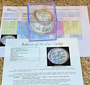 Boston Red Sox Team 1955 handsigniert signed Baseball JSA LOA J. Piersall Jensen - Bild 1 von 12
