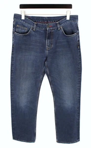 Tommy Hilfiger Herrenjeans W36/L32 Straight Fit Neu Reißverschluss Fly Blau - Bild 1 von 8