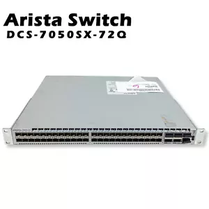 Arista DCS-7050SX-72Q-R 7050X 48xSFP+ & 6x40GbE QSFP+ switch rear-to-front air - Picture 1 of 8