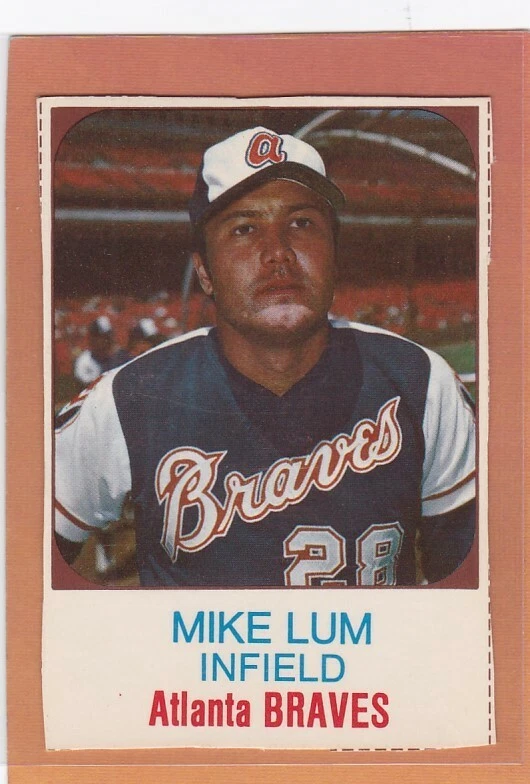 1975 HOSTESS BASEBALL MIKE LUM #33 BRAVES VG/VGEX *89802 - Image 1 of 1