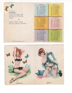 #127 Poket calendar vintage pin up 1965 Italy Napoly - Picture 1 of 2
