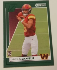 Jayden Daniels 2024 Panini Zenith Football Green 2 Minute Drill RC Rookie - Picture 1 of 1