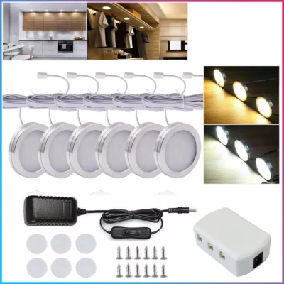 Mains Under Cabinet Lights LED Light Kitchen Cupboard Shelf Closet Display Lamp - Image 1 of 4