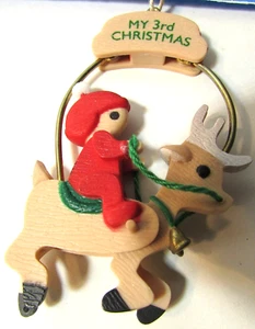 Hallmark Ornament 1987 MI 3a NAVIDAD Reno sin caja - Imagen 1 de 8