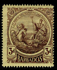 Barbados Gv Sg186, 3D Purple/Yellow, Nh Mint. Cat £15.