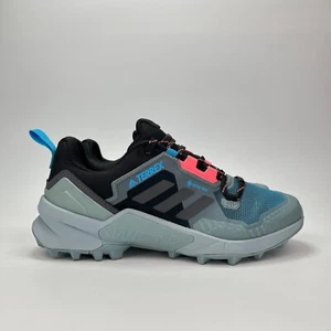 Adidas Terrex Swift R3 Gore-Tex Grey Blue Pink Hiking Shoes Women's Size 7.5 - Picture 1 of 10