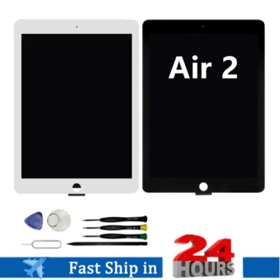 ЖК-дисплей сенсорный экран цифровой планшет замена для iPad Air 2 A1566 A1567 + датчик сна пробуждения - Изображение 1 из 4