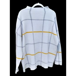 Tahari Windowpane Mock Neck Sweater Size 2XL - Picture 1 of 6