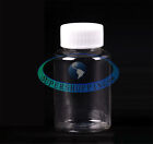 100ML 5PCS Clear plastic seal vials medicine sample container bottle with lid
