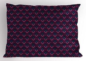 Eighties Geometry Pillow Sham Decorative Pillowcase 3 Sizes Bedroom Decoration