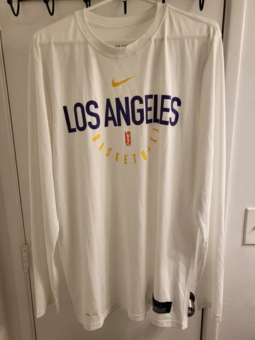 Nike Dri-Fit Los Angeles Basketball WNBA Ladies Large-Tall  Long Sleeve T-Shirt Cover