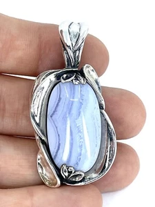 RARE Signed Carolyn Pollack heavy STERLING SILVER Pendant / Jewelry - Picture 1 of 3