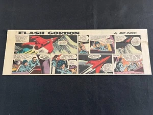 #Q05a FLASH GORDON por Mac Raboy Lote de 7 tiras cómicas de cuarto de página de domingo 1967 - Imagen 1 de 7