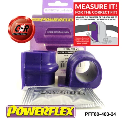 Powerflex Frente Arb Soportes 24mm para Vauxhall Astra MK3 F 91-98 PFF80-403-24 - Imagen 1 de 4