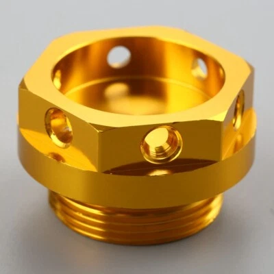 Tampa de enchimento de óleo de motor CNC de motocicleta dourada para Kawasaki NINJA GPz550 W650 KLR250 - Imagem 1 de 4