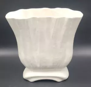 Vintage cremefarbene Keramikvase 10 1/2" hoch - Bild 1 von 9