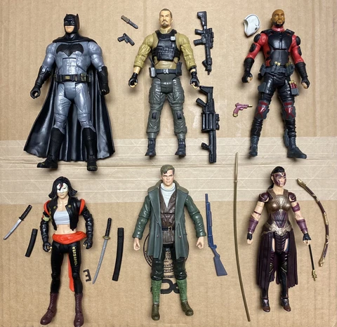DC MULTIVERSE LOOSE LOT! BATMAN, RICK FLAG, DEADSHOT, KATANA, STEVE TREVOR, MENA Cover