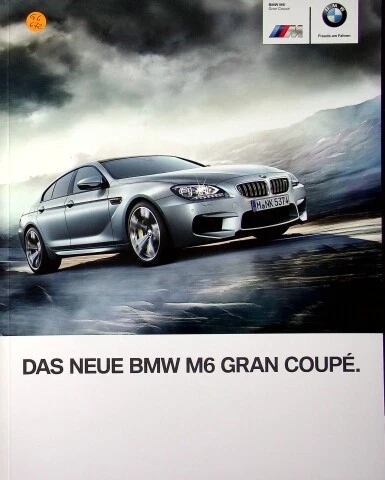278738) BMW M6 Gran Coupe Prospekt 01/2013 Foto 1 de 1
