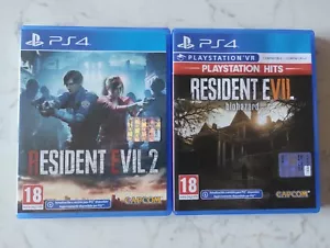 Lotto resident evil ps4 RE2 & RE7 giochi videogame retrogame playstation - Foto 1 di 5