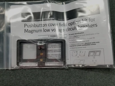 Eaton ~ IZM-PLPC-M ~ Padlockable Pushbutton Cover for Magnum Breakers ~ Plastic - Image 1 of 3