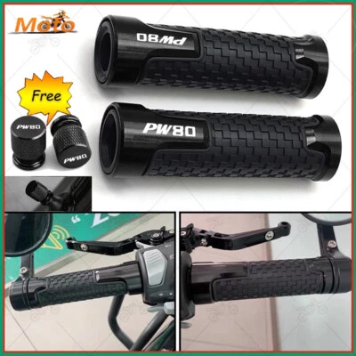 For YAMAHA PW80 PW 80 motorcycle CNC Grip Handle Handlebar +Wheel Tire Valve Cap - Image 1 of 3