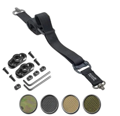 Eslinga para rifle de 2 puntos/1 punto QD puntos giratorios y adaptadores MLOK incluidos - AYIN Foto 1 de 4