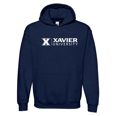 Xavier Musketeers Institutional Logo Hoodie - Navy Cover