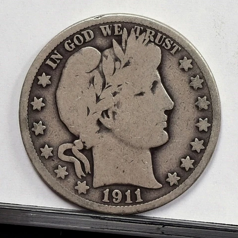 1911 Barber Half Dollar - VG  (49868-L) Cover