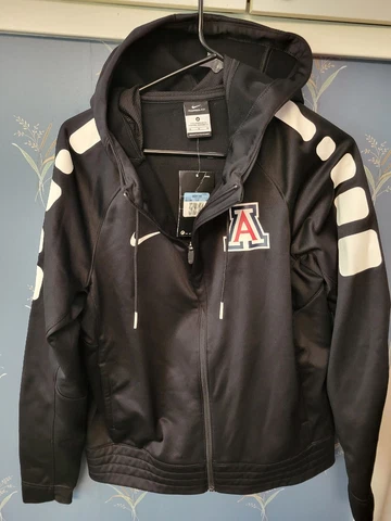Nike Women's M Arizona Wildcats Elite Stripe Full Zip Jacket Hoody Black $85 NWT Cover