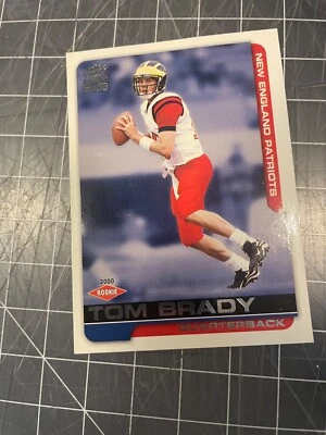 2000 PACIFIC PARAMOUNT #138 TOM BRADY NEW ENGLAND PATRIOTS ROOKIE CAR5D NM+ - Image 1 of 2