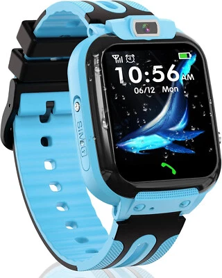 Smartwatch Kinder Jungen mit Telefonfunktion SOS Armbanduhr für iPhone Samsung - Bild 1 von 4