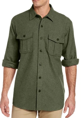 Dakota Grizzly Men's Ranger Chamois L/S Shirt KALE (Green) - Image 1 of 2
