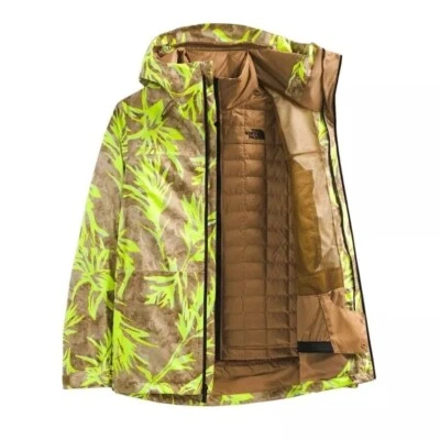 The North Face Thermoball Eco Snow Triclimate Jacket 3 in 1 Brown Green Size XL - Image 1 of 4