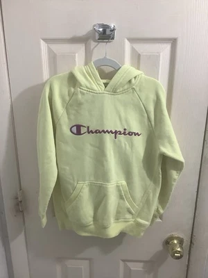 Sudadera con Capucha Champion Fleece - Amarillo Neón Unisex Niños Talla Pequeña Foto 1 de 4