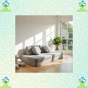 Spielsofa Kindersofa XXL Kiki Koala 6-teilig grau OEKO-TEX® zertifiziert NEU🔝 - Bild 1 von 3