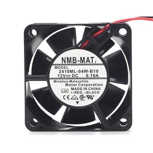 NMB 2410ML-04W-B10 DC12V 0.10A 6025 6CM Dual Ball 2-Wire Cooling Fan - Picture 1 of 1